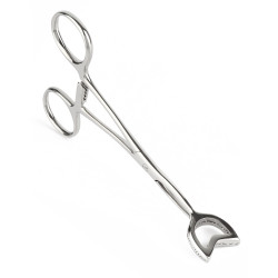 Mr. Steel Pince Cube Tong Forme en V 15cm